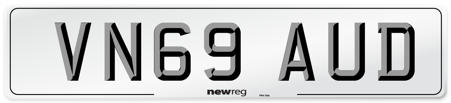 VN69 AUD Number Plate from New Reg